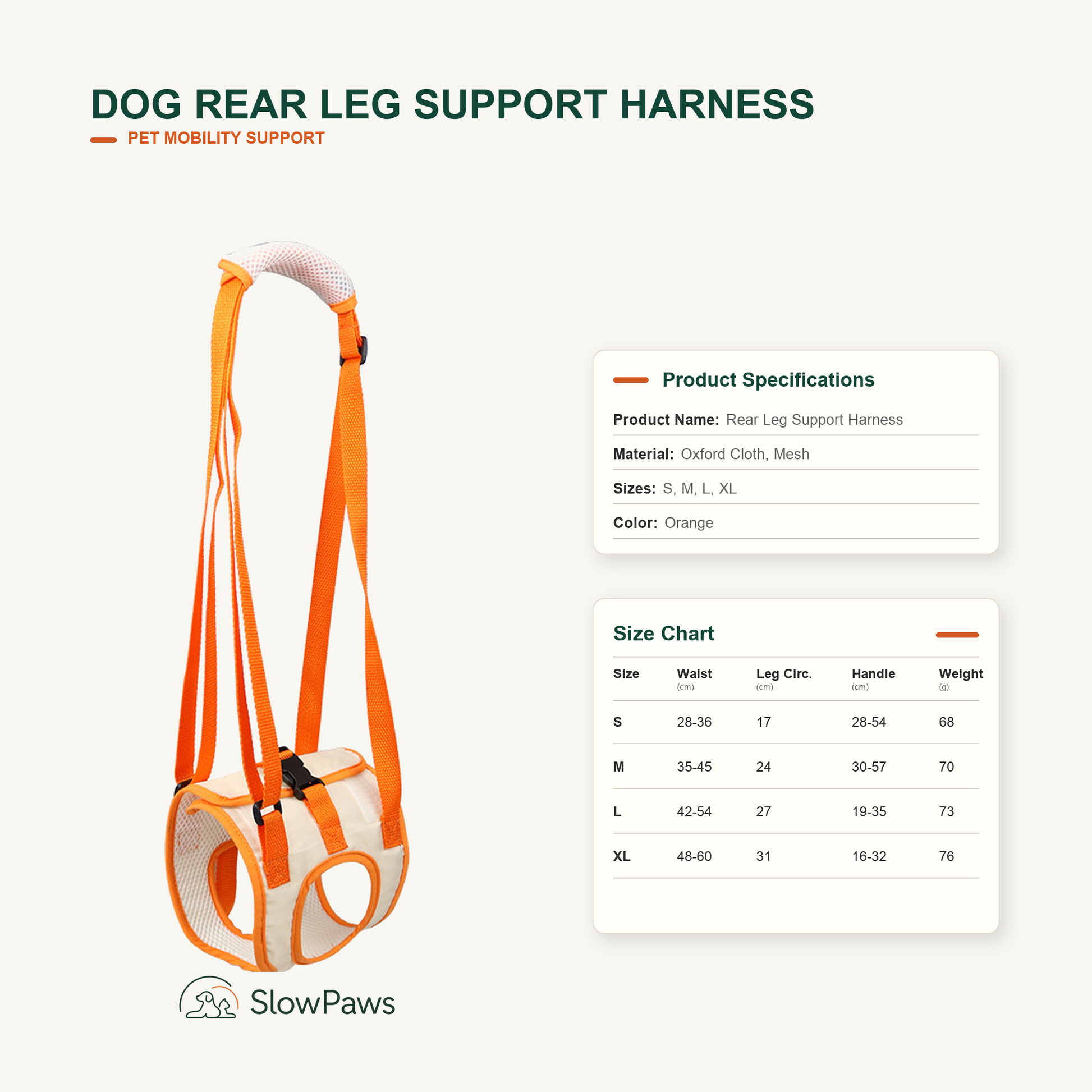 Dog Rear Leg Support Harness by SlowPaws image 4