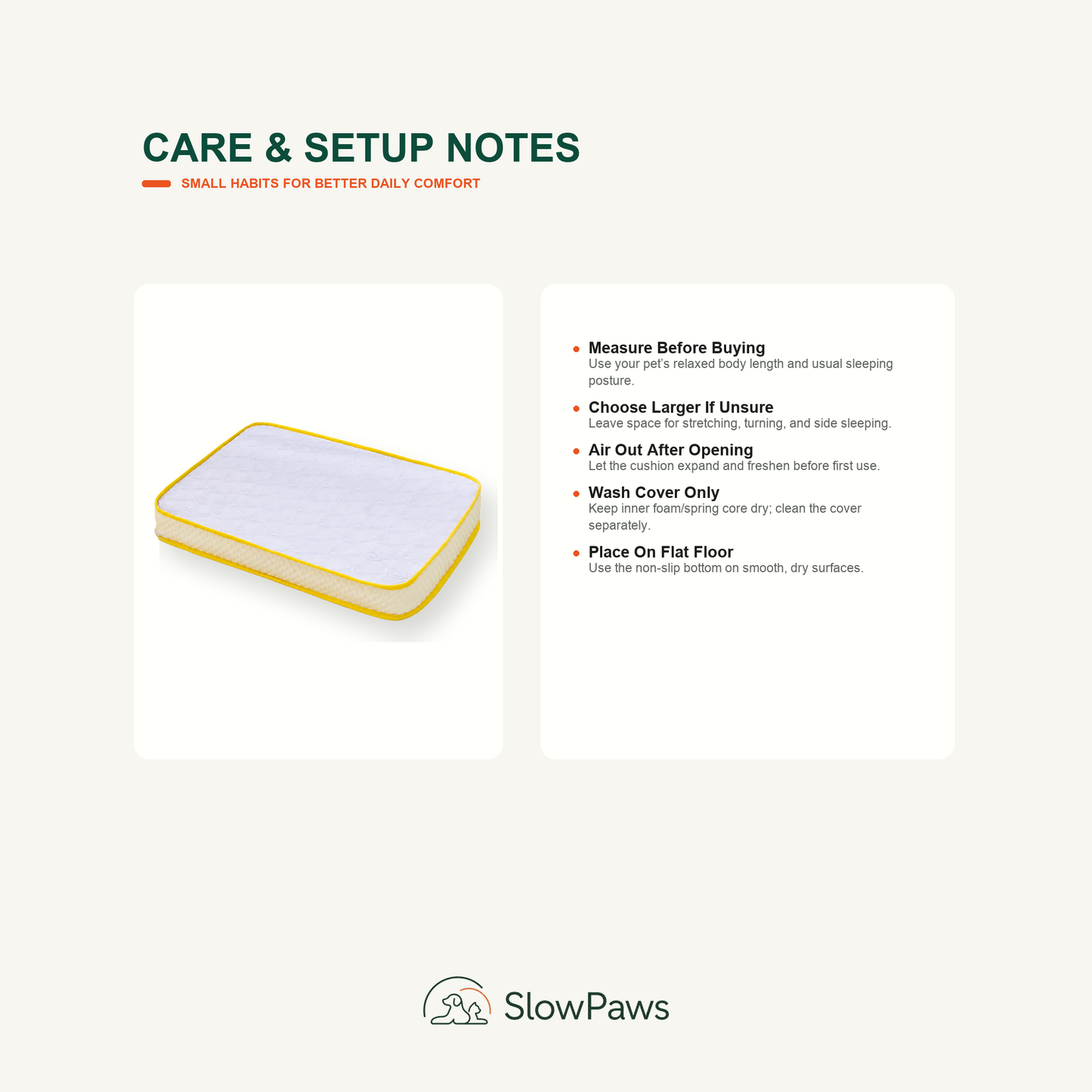 Orthopedic Pet Bed for Dogs and Cats by SlowPaws image 6