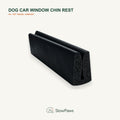 Black Dog Car Window Chin Rest with soft foam sides and textured center support