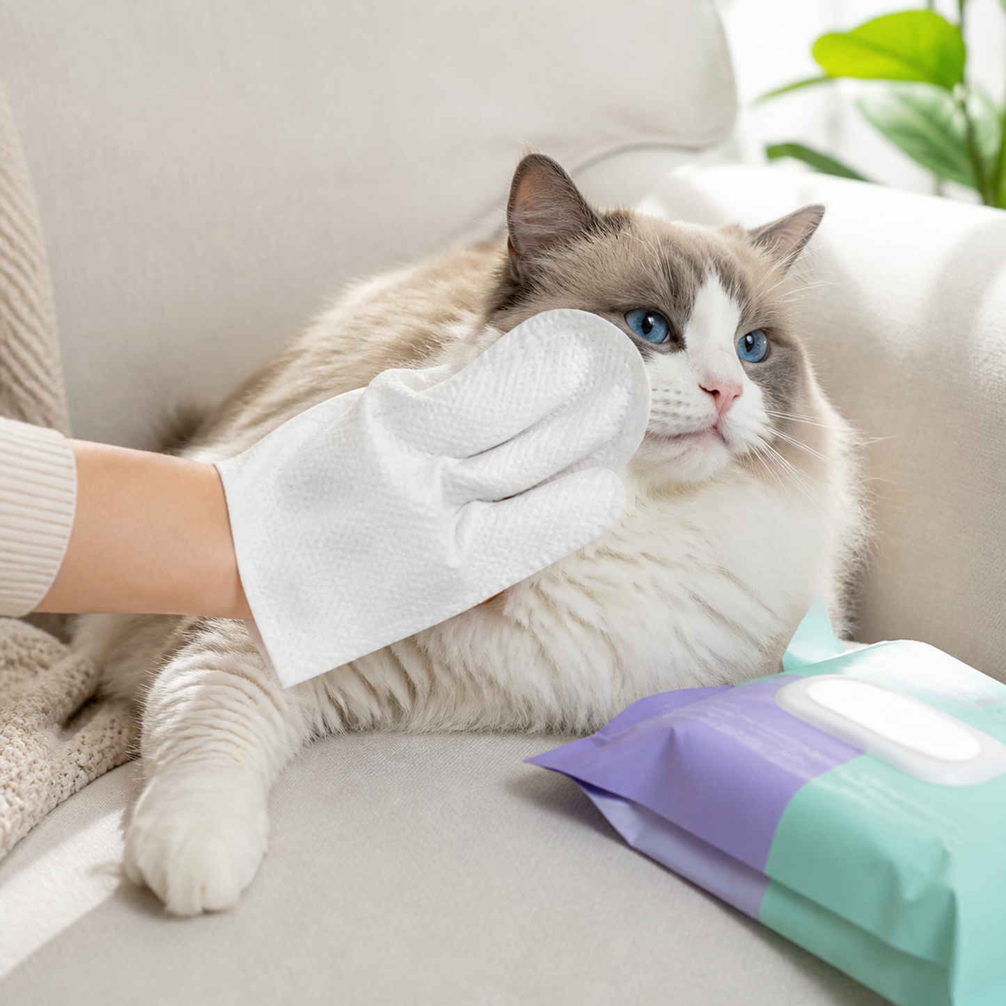 Pet Glove Wipes for Dogs and Cats by SlowPaws image 2
