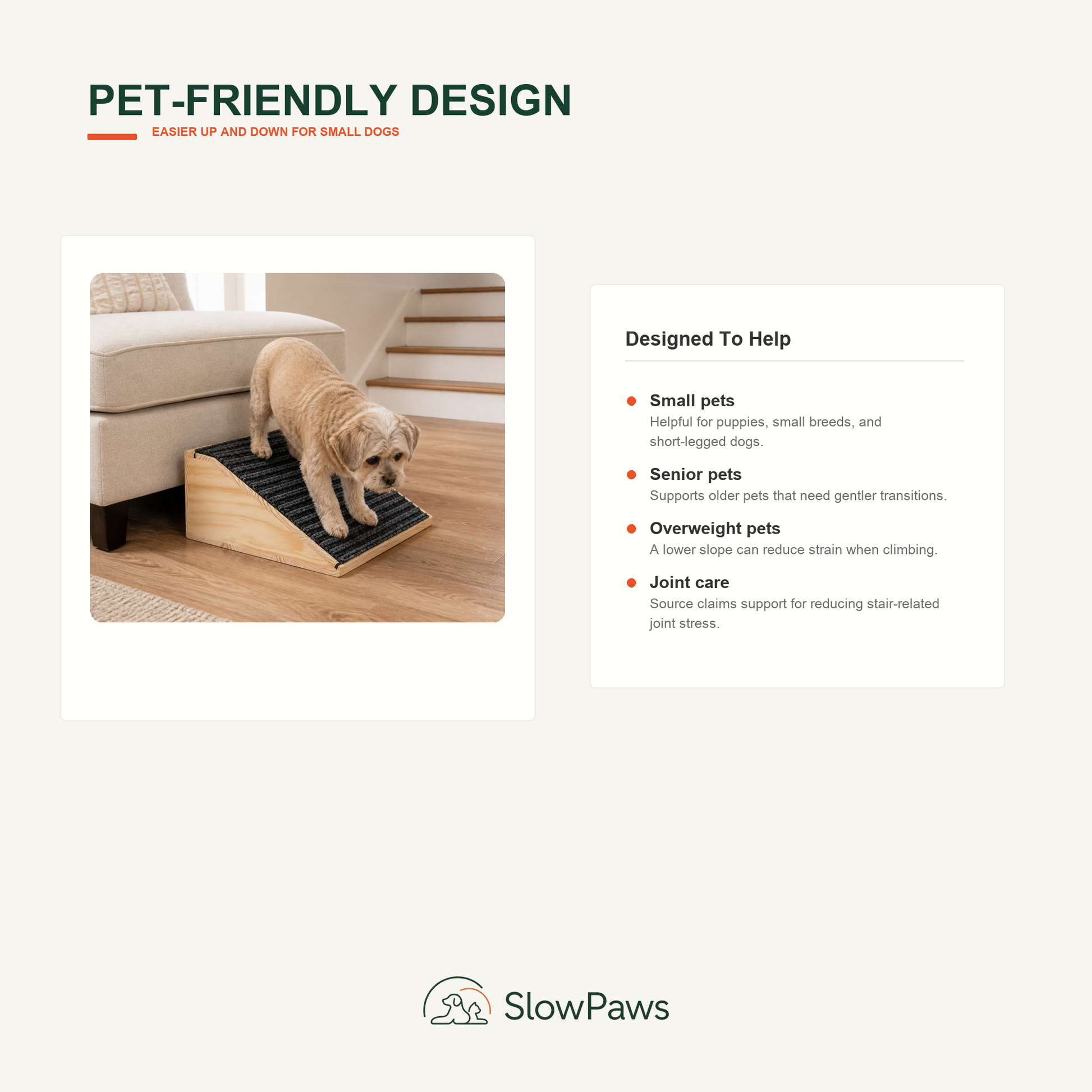 Wooden Pet Ramp and Stairs by SlowPaws image 5