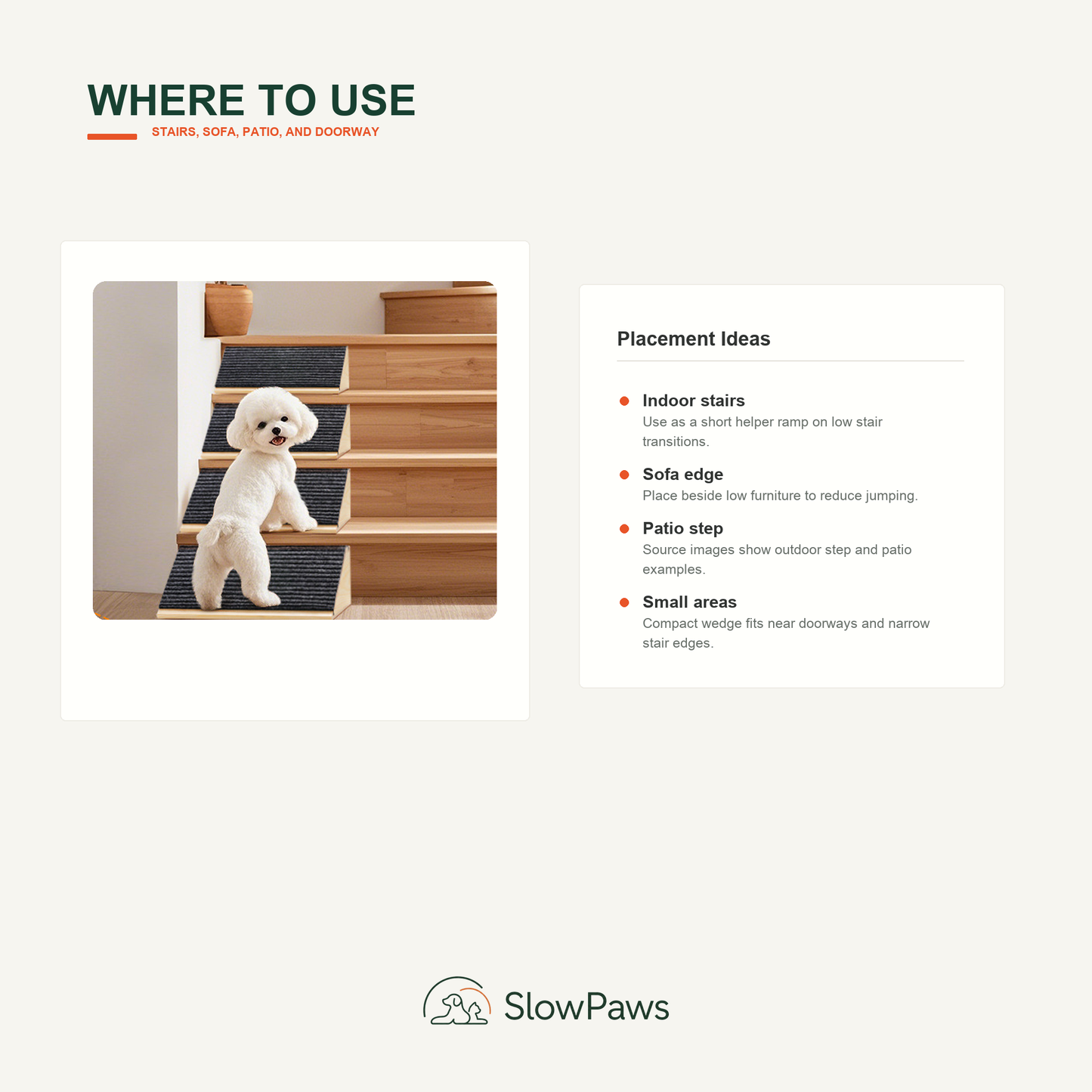 Wooden Pet Ramp and Stairs by SlowPaws image 6