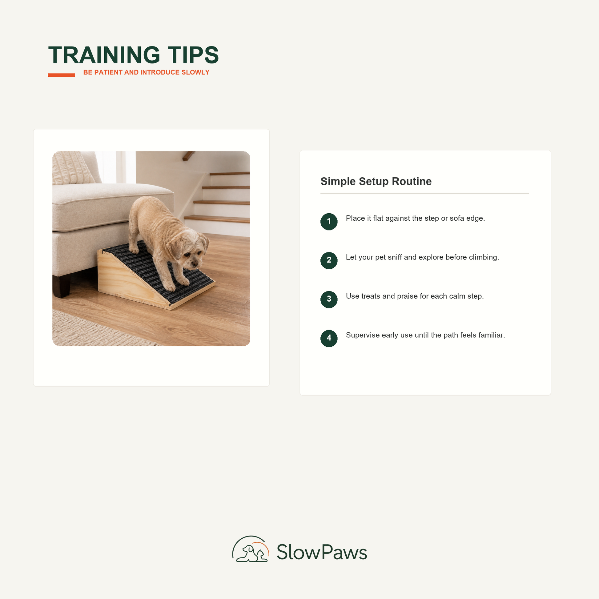 Wooden Pet Ramp and Stairs by SlowPaws image 7