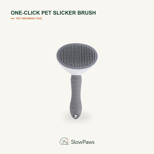 One-Click Pet Slicker Brush by SlowPaws image 1