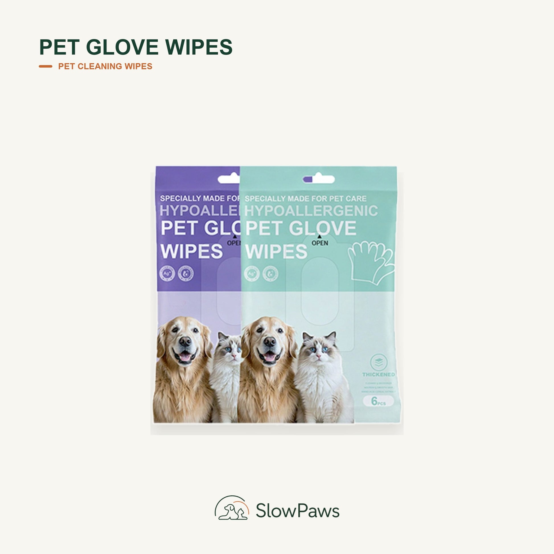 Pet Glove Wipes by SlowPaws image 1