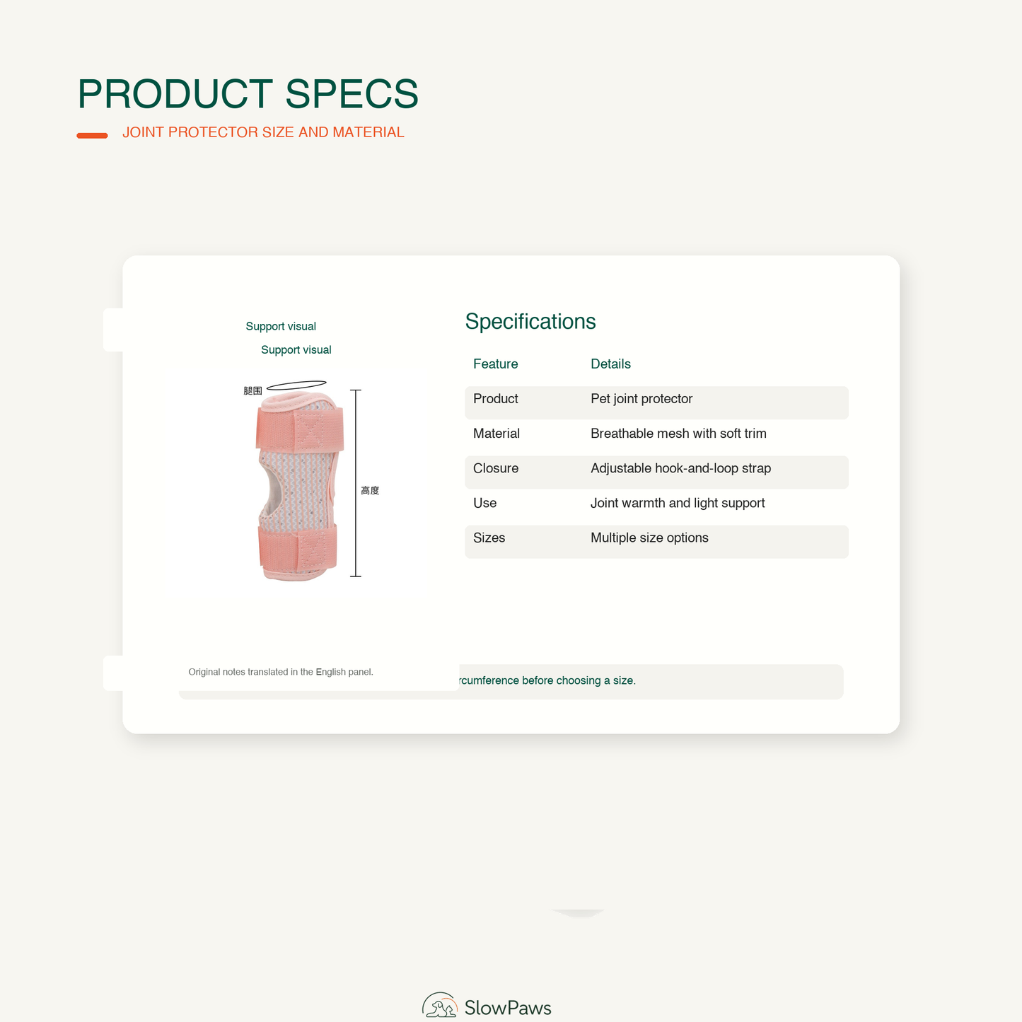 Dog Leg Joint Protector Brace by SlowPaws image 4