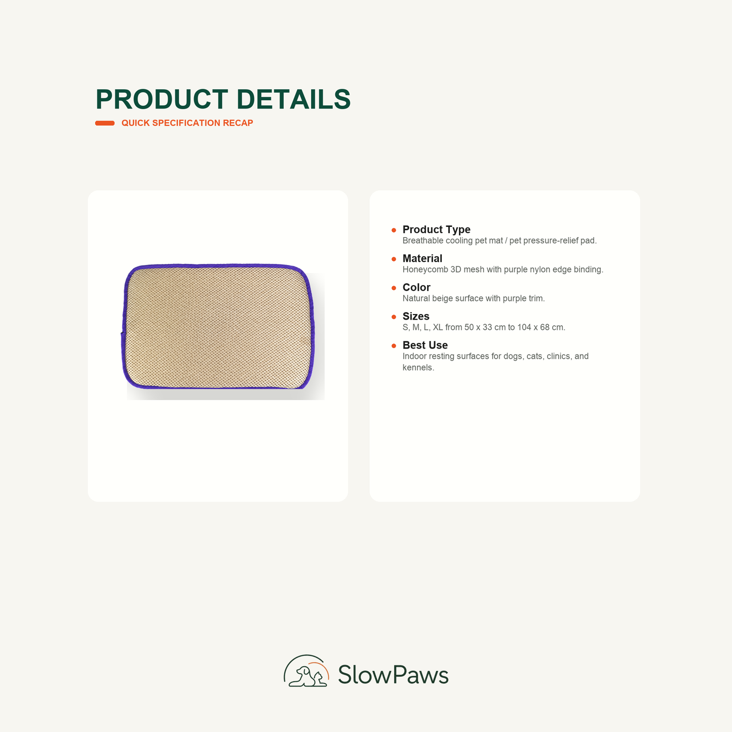 Cooling Pet Mat for Dogs and Cats by SlowPaws image 6