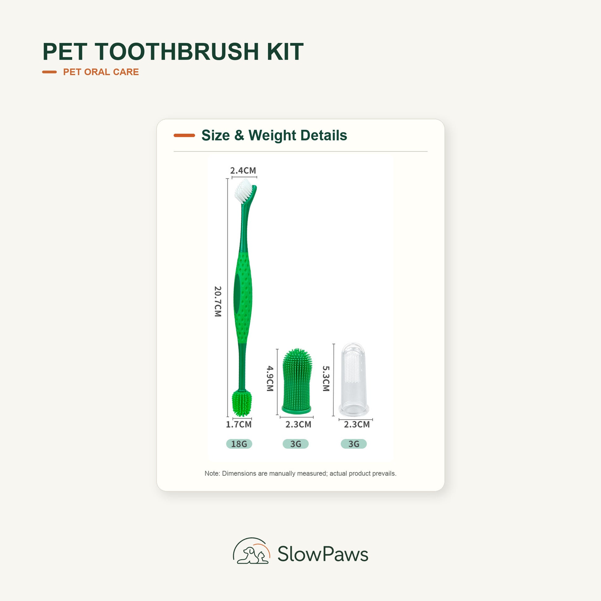 Pet Toothbrush Kit for Dogs and Cats by SlowPaws image 7